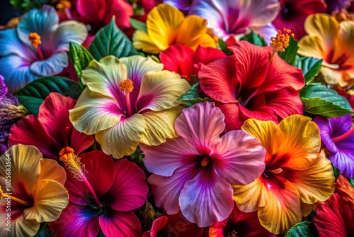 Wallpaper Mural Vibrant Hibiscus Flowers on White Background for Stunning Product Photography Torontodigital.ca