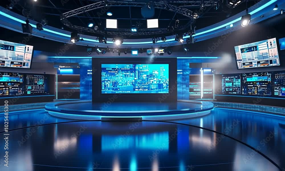 Modern TV Studio Set Design Modern TV Studio Set Design