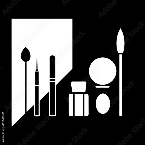 artist brush and palette