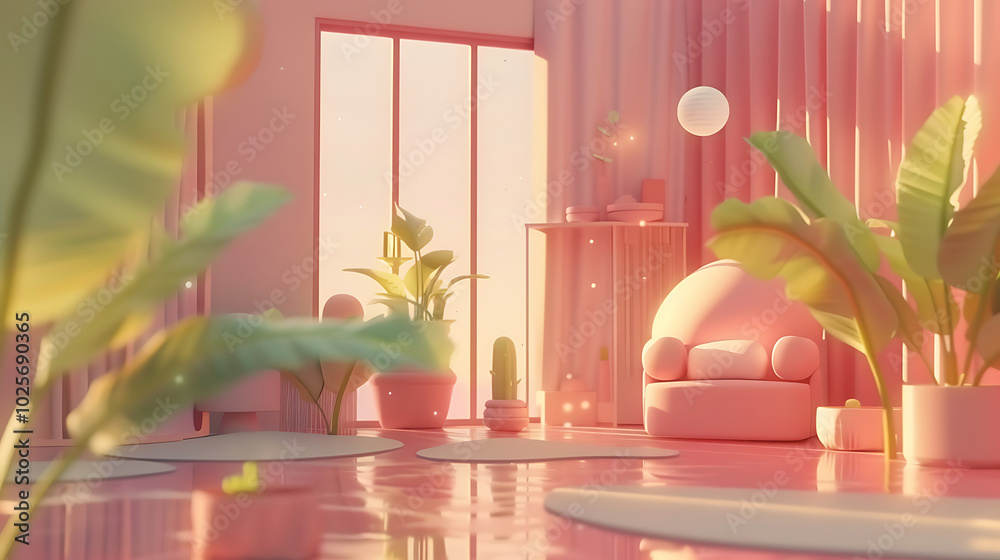 c4d cartoon background