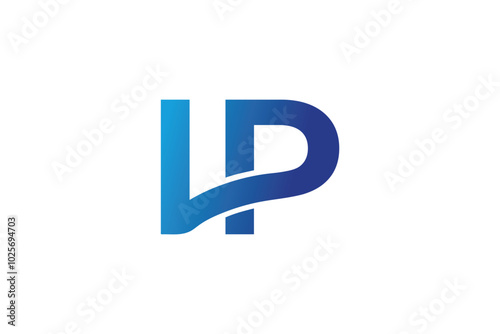 LP letter lp logo icon