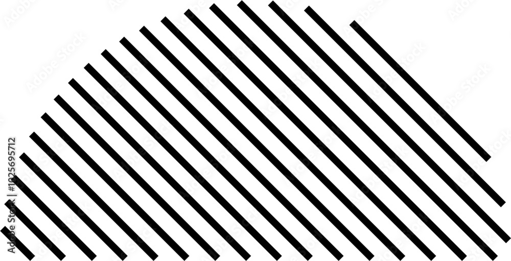 Semicircle striped object shape design element vector Semicircle striped object shape design element vector