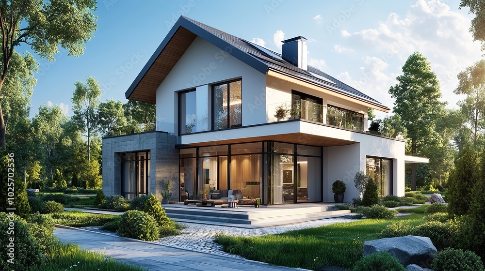 house blending minimalistic design and futuristic nestled in verdant surrounds house blending minimalistic design and futuristic nestled in verdant surrounds