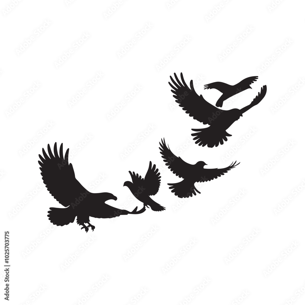 bird, silhouette, eagle, vector, flying, animal, bird, silhouette, eagle, vector, flying, animal,