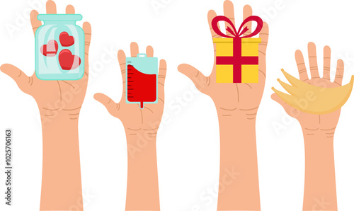Hand Holding Charity & Donation