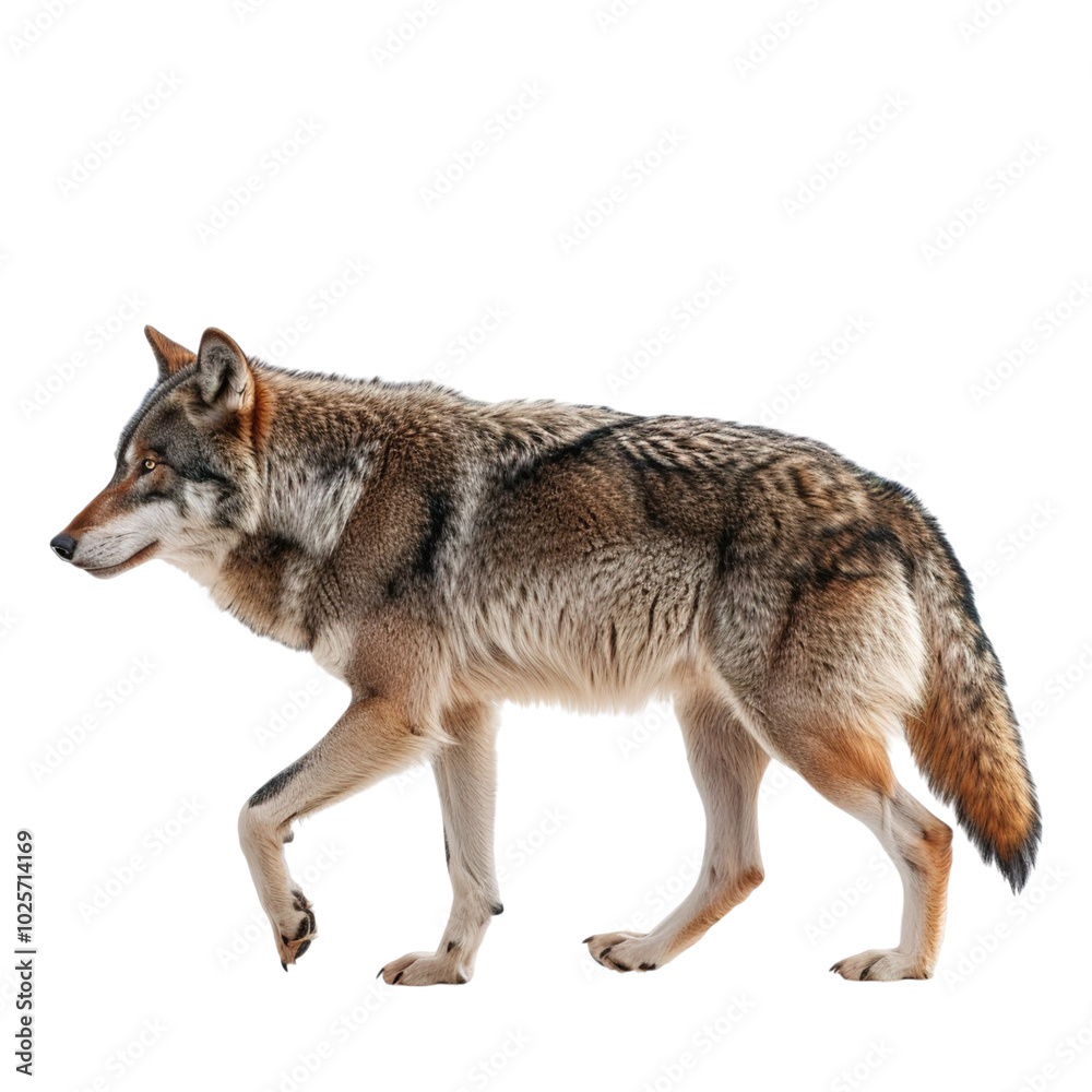 Fototapeta premium wolf isolated on white