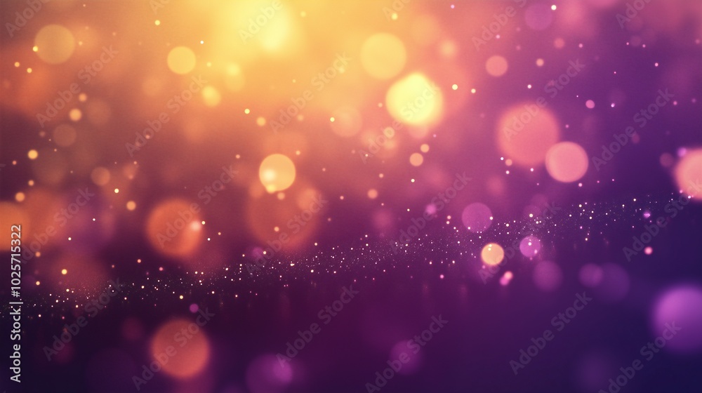 Dreamy background featuring soft bokeh lights and a blurred gradient from warm orange to deep purple, ideal for ads and banners Dreamy background featuring soft bokeh lights and a blurred gradient from warm orange to deep purple, ideal for ads and banners