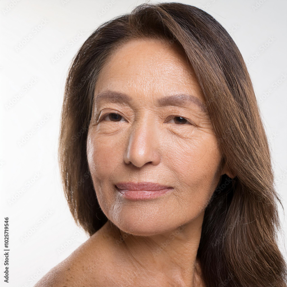 Natural Portrait of Woman Face Closeup Headshot Natural Portrait of Woman Face Closeup Headshot