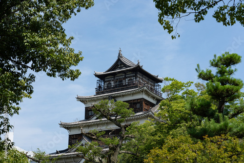 Facade of Hiroshima Castle at daytime photo