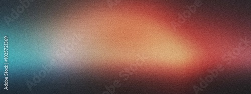 A curved arc of light with a gradient blending from pale cyan to fiery red, noise texture effect