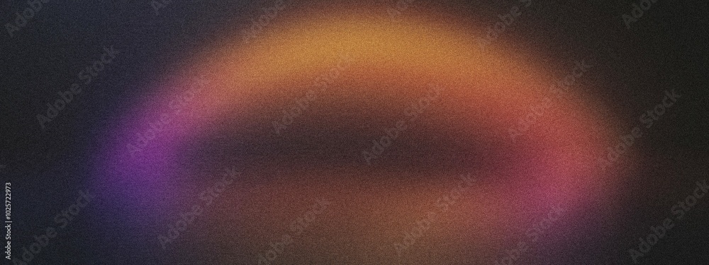 A curved arc of light with a gradient blending from neon yellow to lavender, noise texture effect A curved arc of light with a gradient blending from neon yellow to lavender, noise texture effect