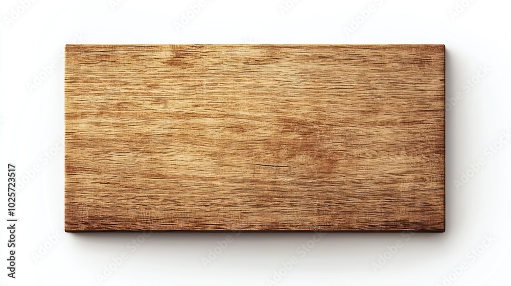 3D high-resolution textured wooden plaque in light brown, isolated against a white backdrop. 3D high-resolution textured wooden plaque in light brown, isolated against a white backdrop.