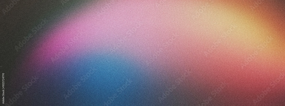 A curved arc of light with a gradient blending from icy blue to neon pink, noise texture effect A curved arc of light with a gradient blending from icy blue to neon pink, noise texture effect