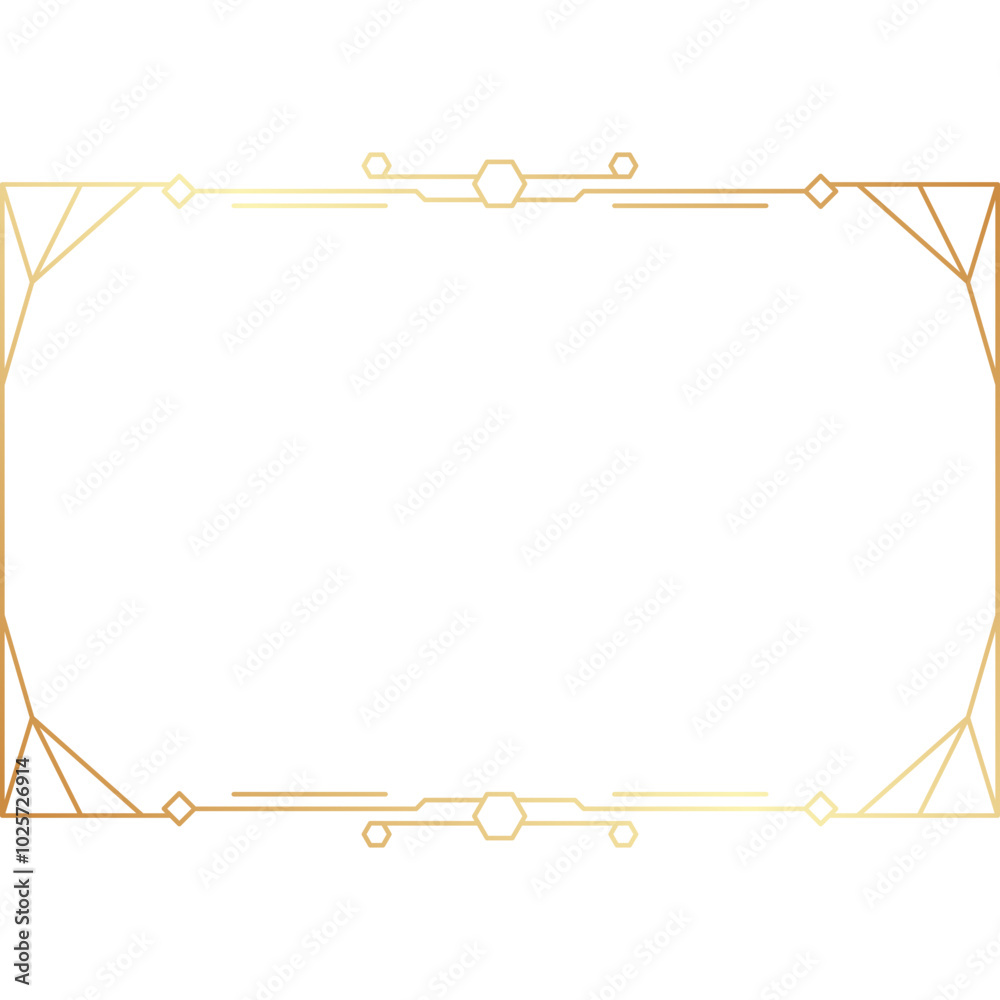 Art Deco Gradient Frame
