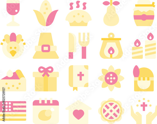 Harvest Festivities Black Flat Icon