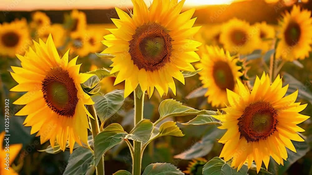 sunflower field in summer sunflower field in summer