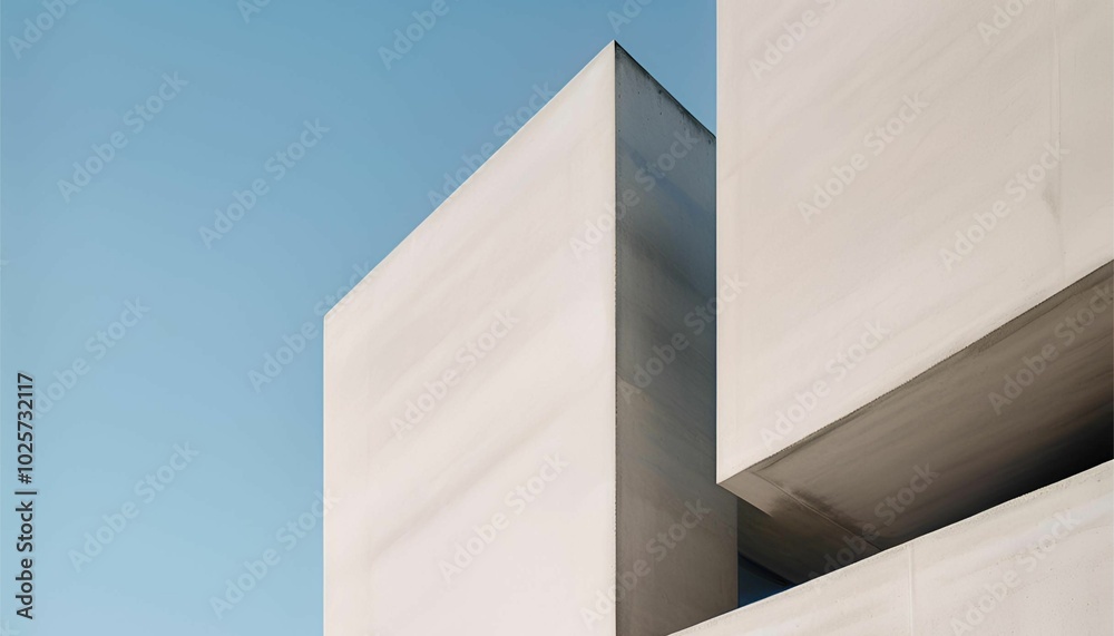 Building architecture with light hitting, Generative AI Building architecture with light hitting, Generative AI