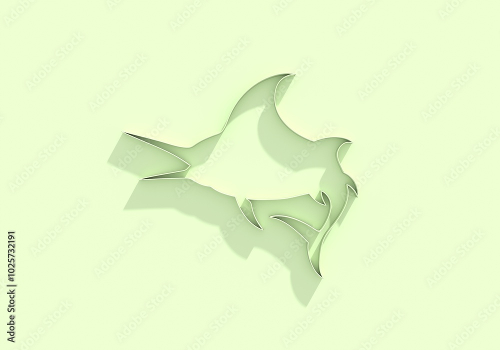 Fototapeta premium Sailfish, swordfish, marlin icon. Seafood shop logo, signboard. Restaurant menu, fish market, banner, poster design template. Fresh seafood. Fishing trophy. 3D render