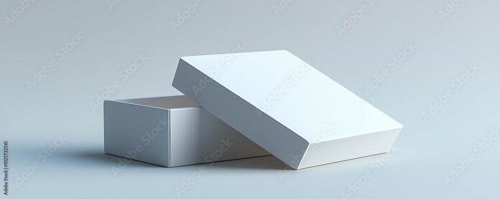 White box in 3D rendering, contoured fit designed for uniquely shaped items. White box in 3D rendering, contoured fit designed for uniquely shaped items.