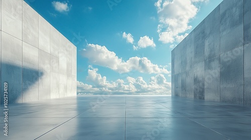 Empty luxury space of an office with city views