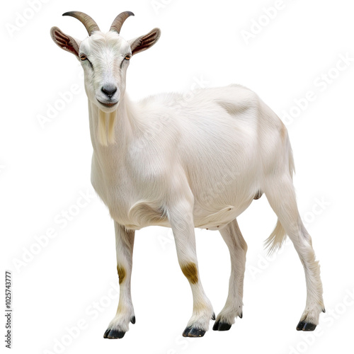 goat isolated on white