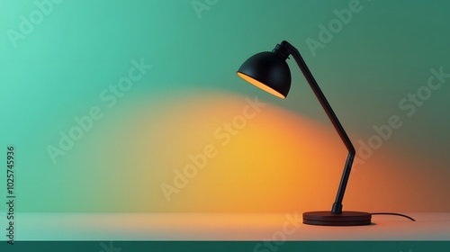 60. An 8-bit pixel rendering of a modern desk lamp, placed on a plain surface with sharp geometric details photo