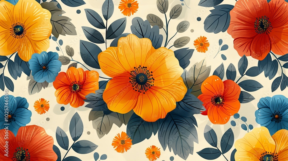 Green flower art background vector. Natural hand drawn pattern design with floral. Simple contemporary style illustrated Design for fabric, print, cover, banner, wallpaper Green flower art background vector. Natural hand drawn pattern design with floral. Simple contemporary style illustrated Design for fabric, print, cover, banner, wallpaper