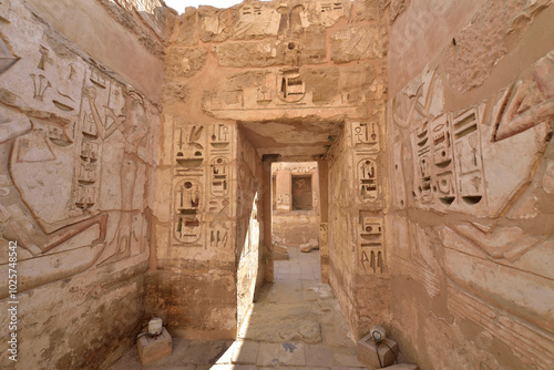 Medinet Habu is the most famous landmark in Luxor, Egypt photo