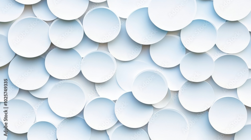 Abstract background with overlapping white circles in a modern minimalist style. Abstract background with overlapping white circles in a modern minimalist style.