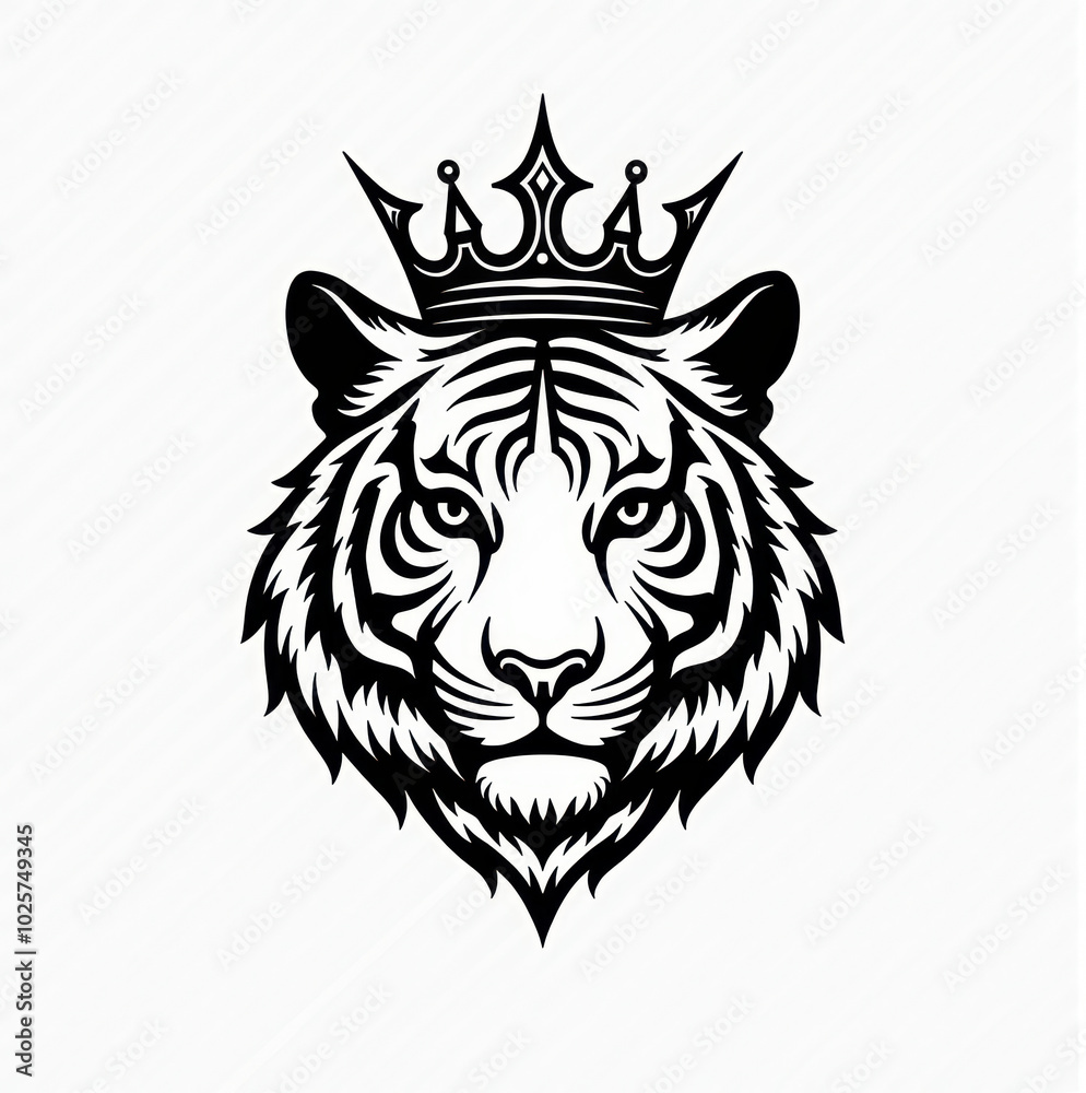 The tiger in the crown The tiger in the crown