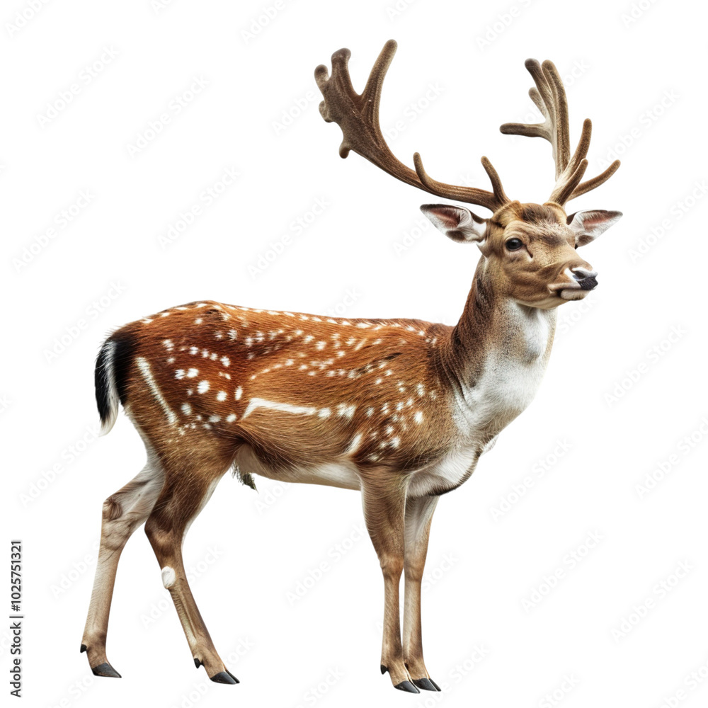 deer isolated on white background deer isolated on white background