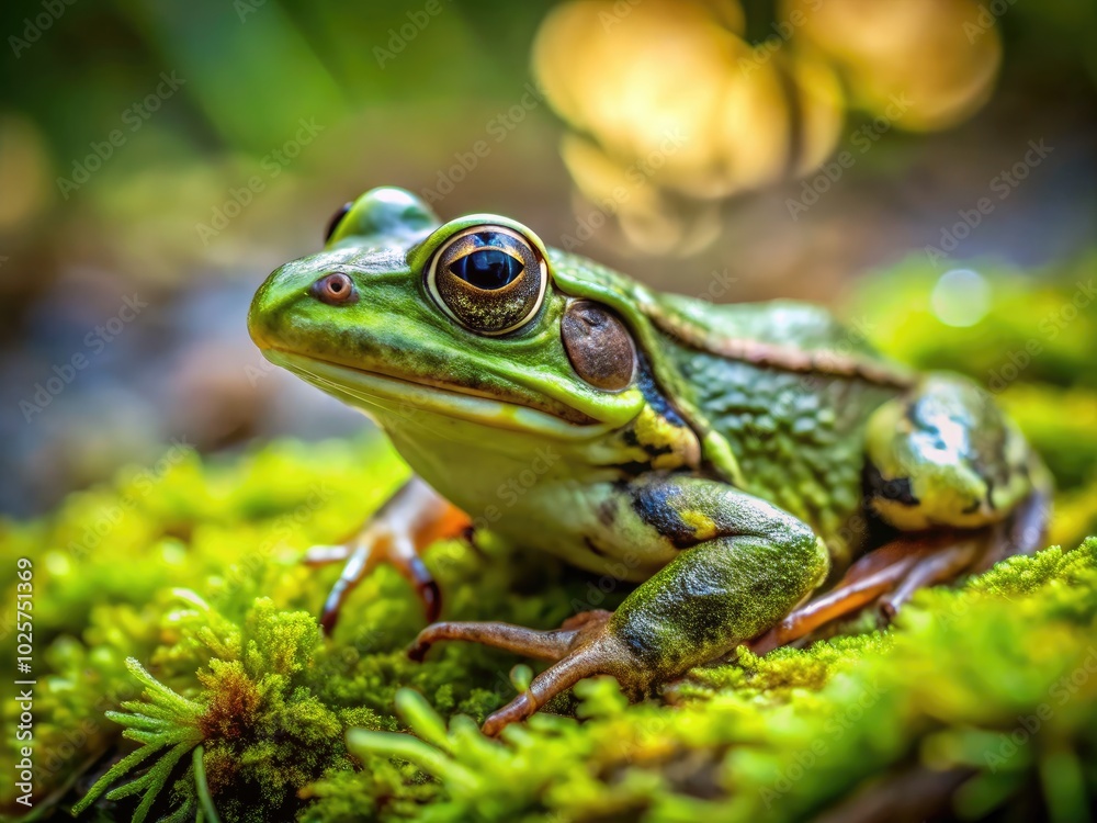 This minimalist photo reveals a green frog perfectly blending into its surroundings, highlighting the subtle colors and intricate details of nature’s camouflage artistry. This minimalist photo reveals a green frog perfectly blending into its surroundings, highlighting the subtle colors and intricate details of nature’s camouflage artistry.