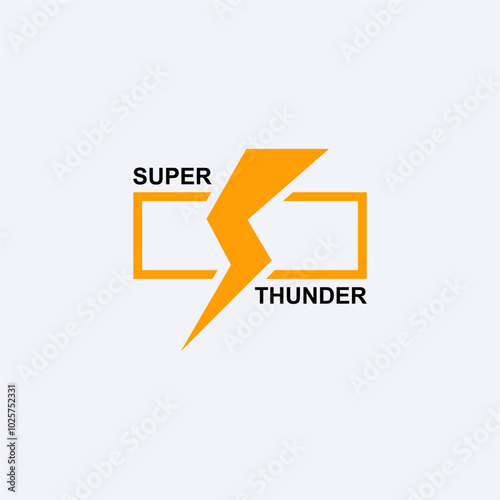 Thunder Logo Design, Bolt Logo Design