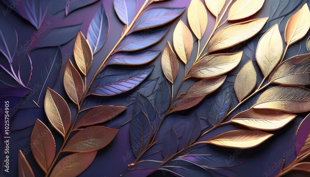 Beautiful leaf-shaped gold leaf Show off your skill and care in designing gold leaf. Beautiful leaf-shaped gold leaf Show off your skill and care in designing gold leaf.