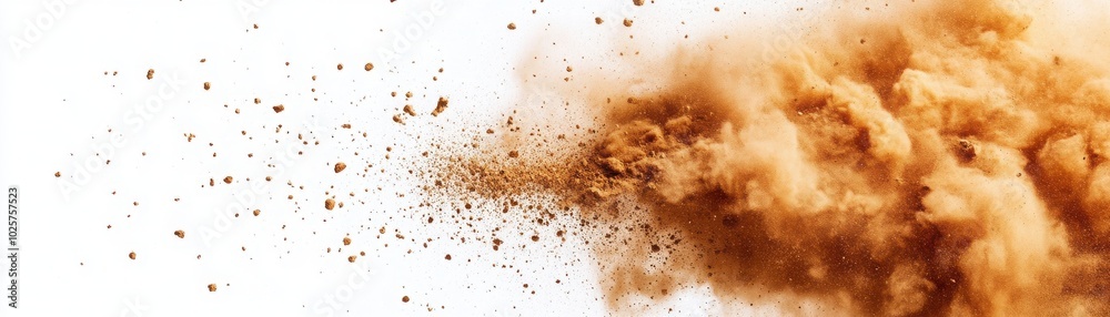 An abstract representation of dust explosion, showcasing fine particles dispersing in a dynamic and artistic manner. An abstract representation of dust explosion, showcasing fine particles dispersing in a dynamic and artistic manner.