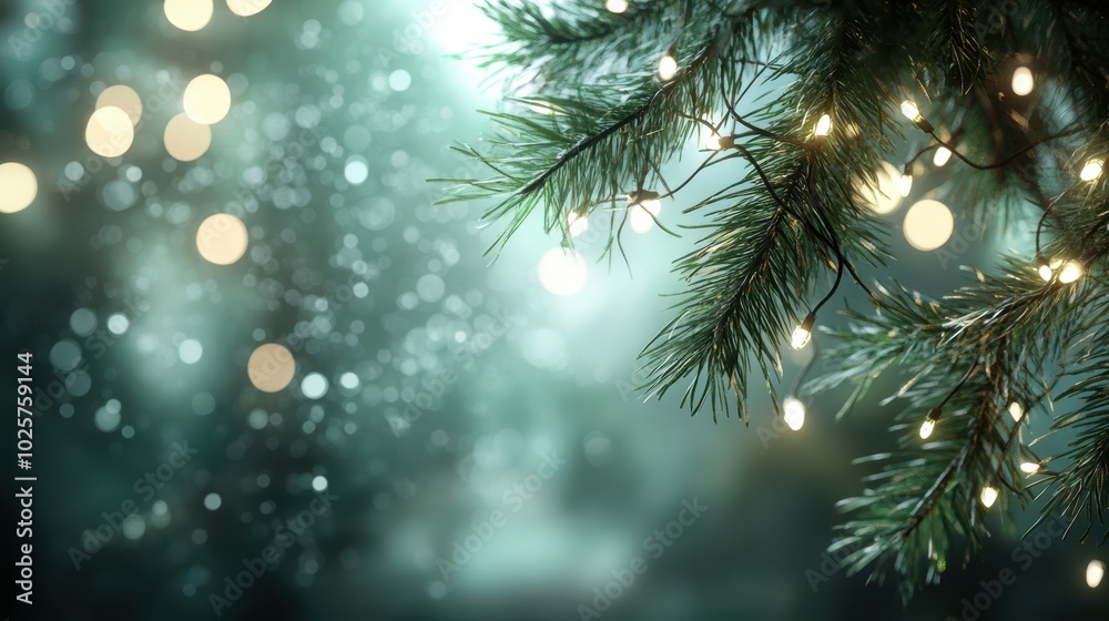 The Christmas Lights on Branch The Christmas Lights on Branch