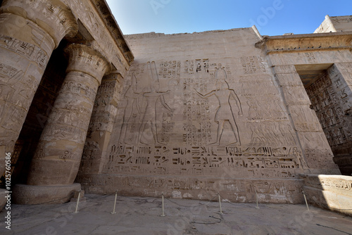 Medinet Habu is the most famous landmark in Luxor, Egypt photo