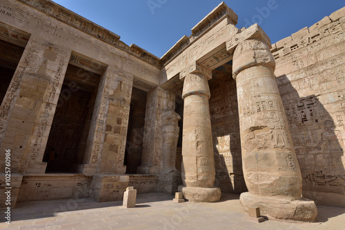 Medinet Habu is the most famous landmark in Luxor, Egypt