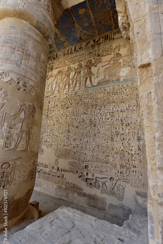 Medinet Habu is the most famous landmark in Luxor, Egypt