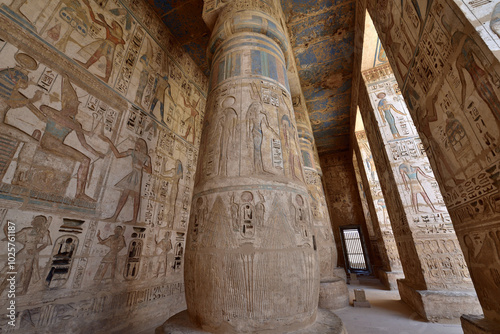 Medinet Habu is the most famous landmark in Luxor, Egypt photo