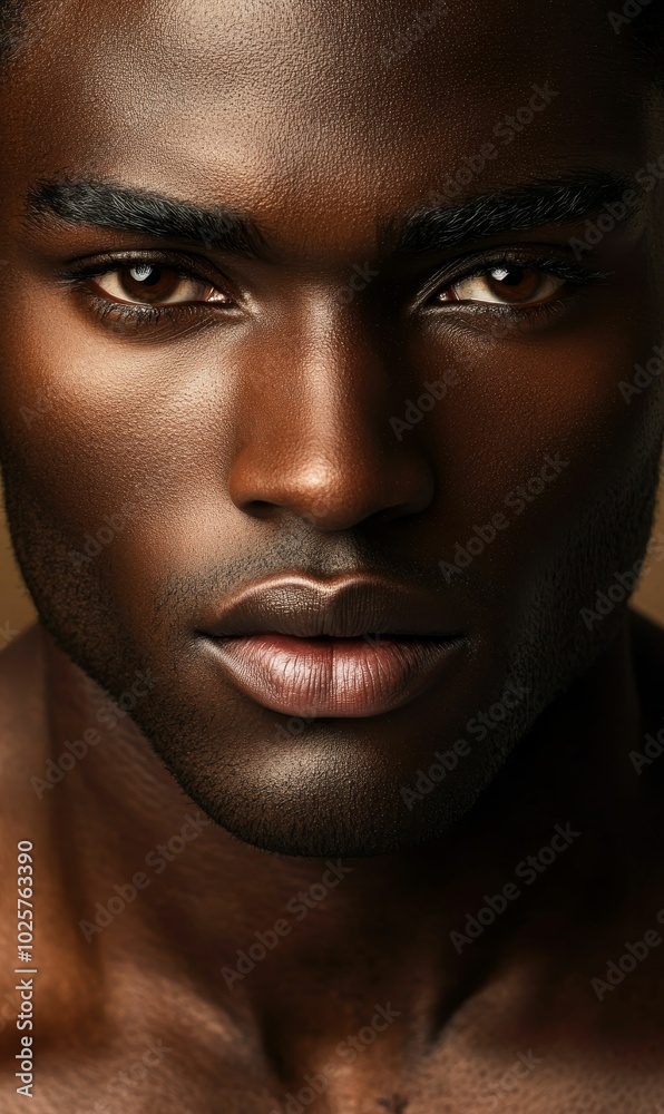 Close-up portrait of a man's face. Close-up portrait of a man's face.