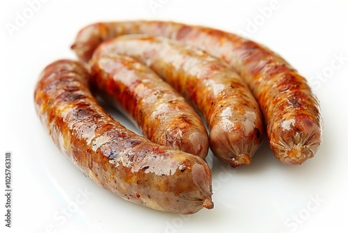 sausages isolate on white background MONA