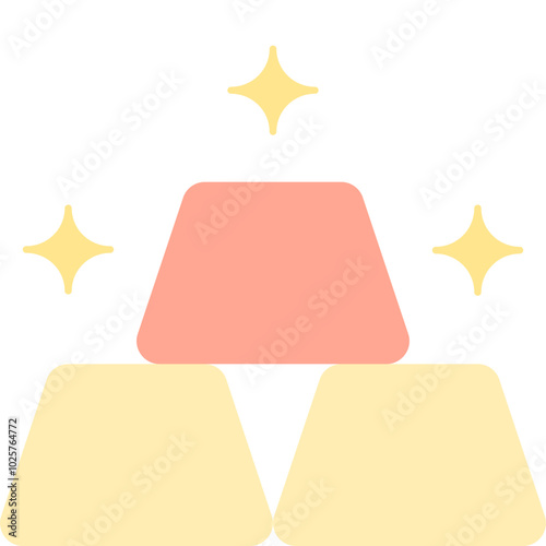 gold flat icon