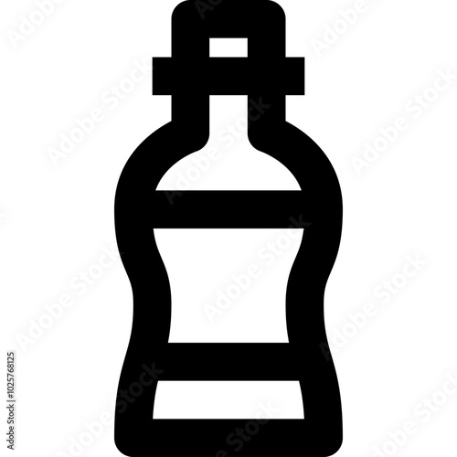 whisky black outline icon