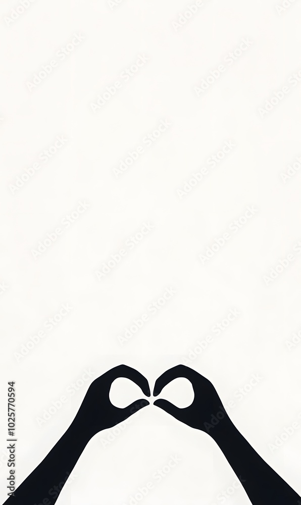 Fototapeta premium heart in hands,Both_hands_are_open_and_there_is_a_heart_shape_between, generation AI