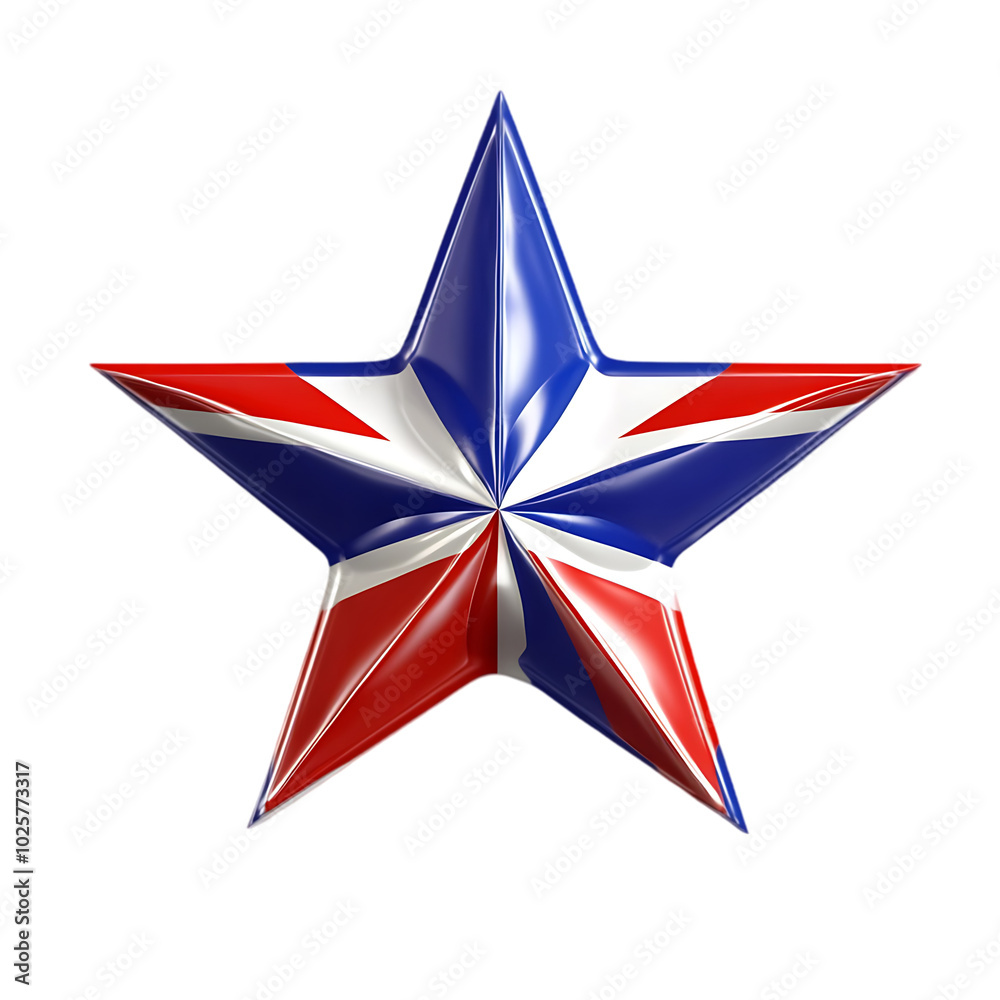 Australia flag in star isolated transparent background Australia flag in star isolated transparent background
