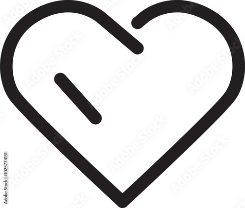heart icon vector