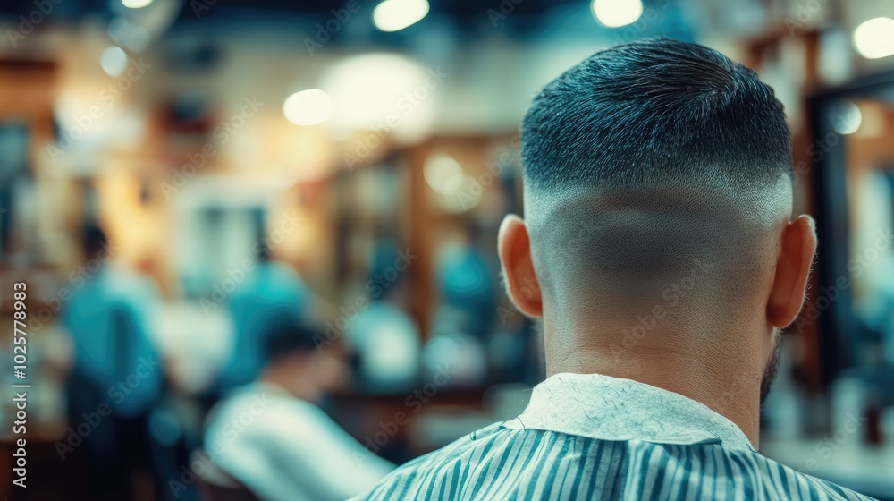 Modern Barbershop Experience with Fresh Haircut Modern Barbershop Experience with Fresh Haircut