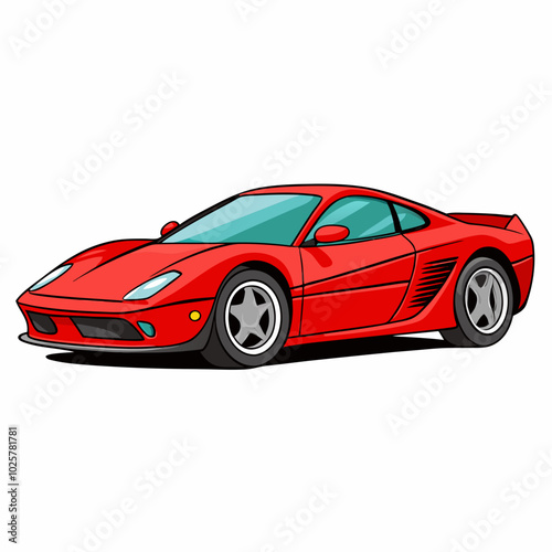 sports car vector illustration on a white background
