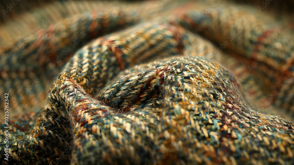 Close-up of a soft, multicolored fabric texture. Close-up of a soft, multicolored fabric texture.